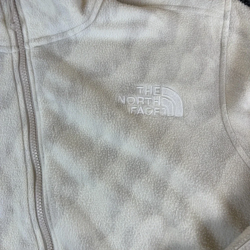 The North Face TKA Kataka Fleece Jacket Mens XL Beige Printed Half Zip Pullover